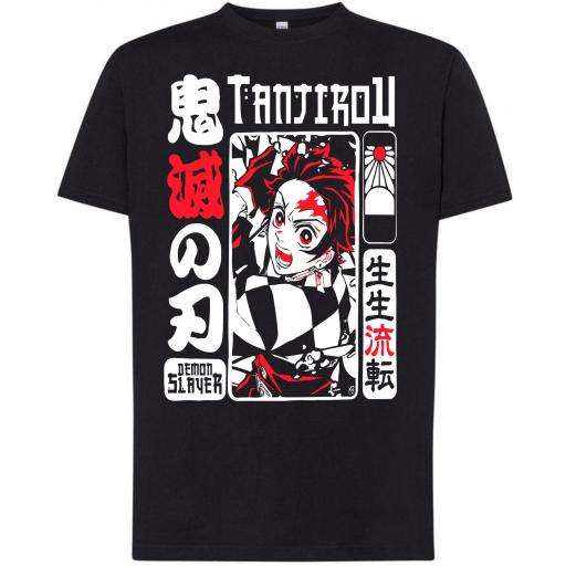 Camiseta 100% algodón _  Tanjiro Demon Slayer (1451)