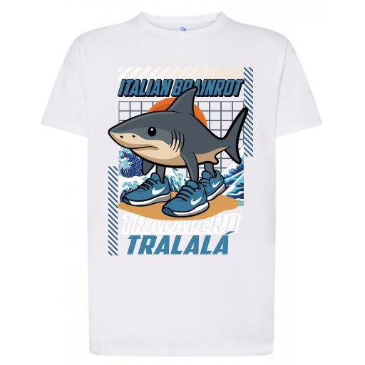 Camiseta 100% algodon _ Tralalero Tralala Italian Brainrot