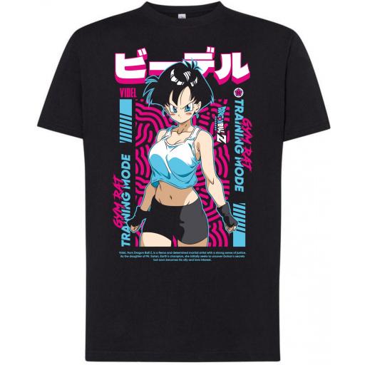 Camiseta 100% algodon _ Dragon Ball Videl GYM