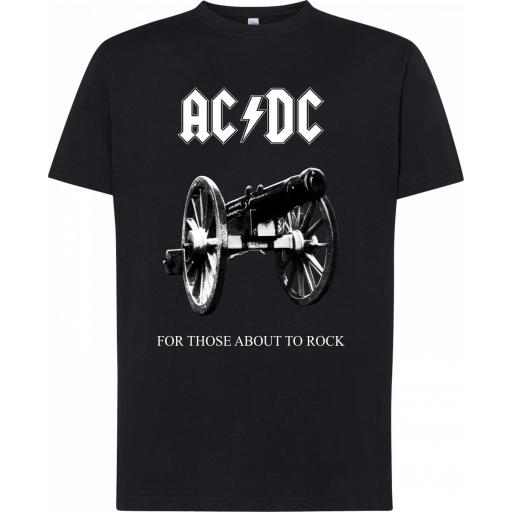 Camiseta ACDC For those about rock - Manga corta y larga - 100% algodón [0]