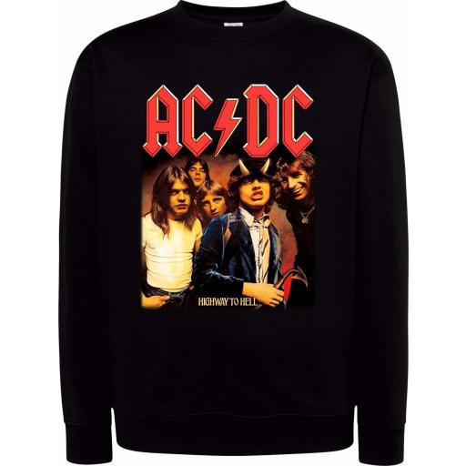 Sudadera Cuello Redondo - ACDC Highway to Hell