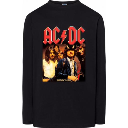 Camiseta ACDC Highway to Hell   - Manga corta y larga - 100% algodón