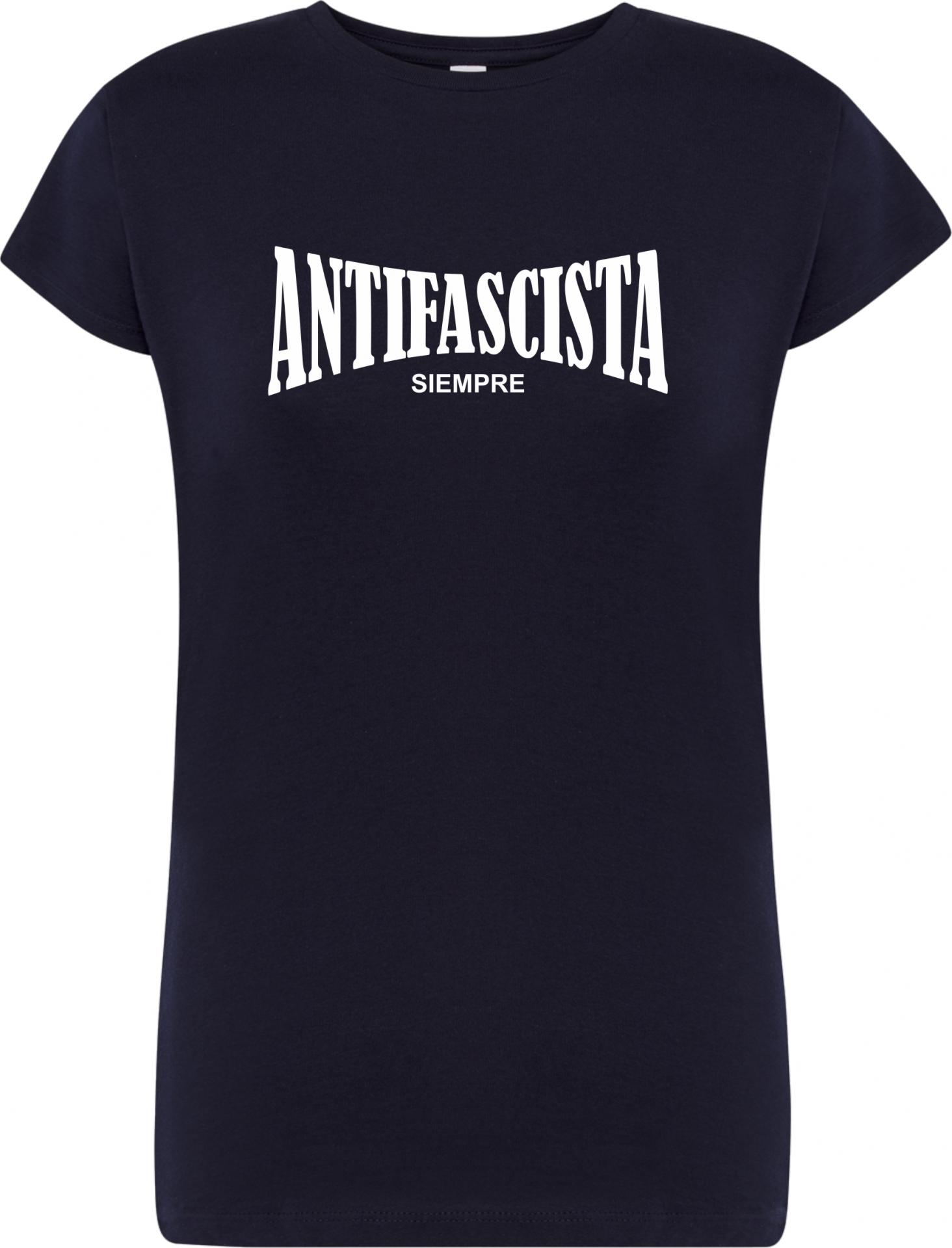 Camiseta de chica Antifascista siempre