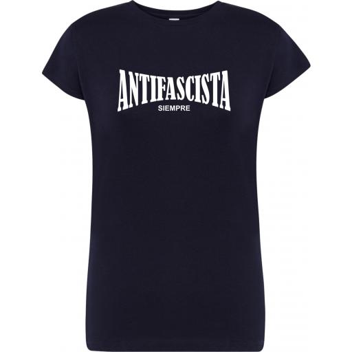 Camiseta de chica Antifascista siempre