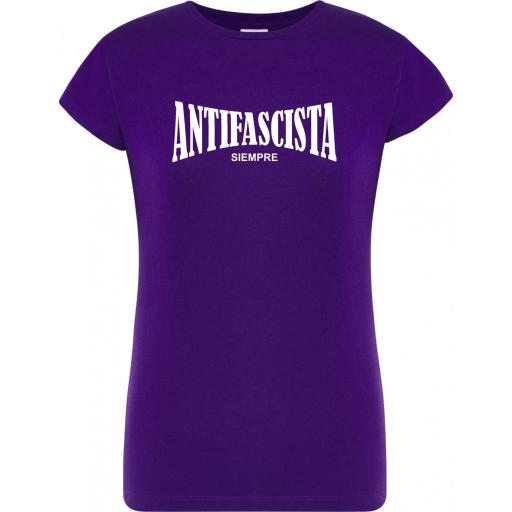 Camiseta de chica Antifascista siempre [1]