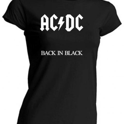 Camiseta de Chica ACDC Back in Black [0]
