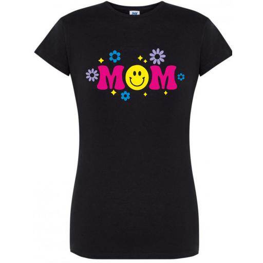 Camiseta Entallada de chica 100% Algodón - MOM