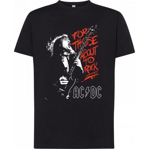 Camiseta ACDC For those about to rock -  100% algodón