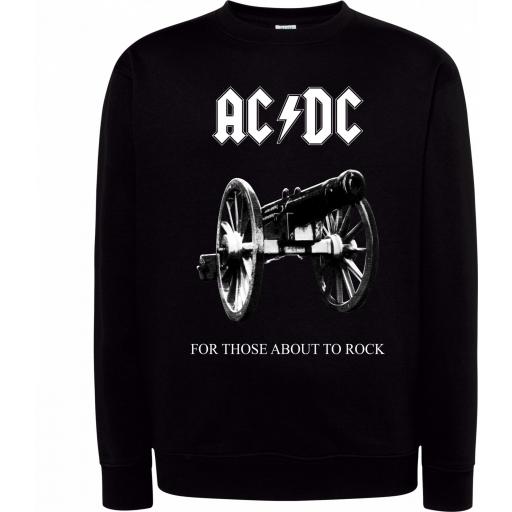 Sudadera Cuello Redondo - ACDC For those about rock