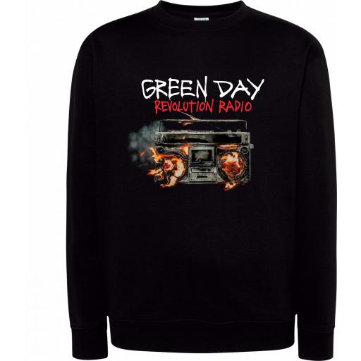 Sudadera Cuello Redondo - Green Day Revolution Radio