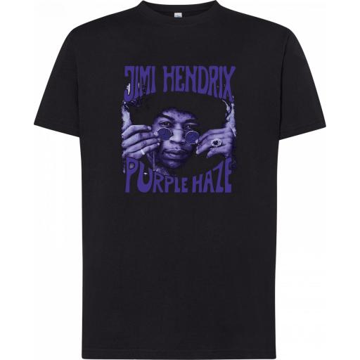 Camiseta Jimi Hendrix Purple Haze - Manga corta y larga - 100% algodón