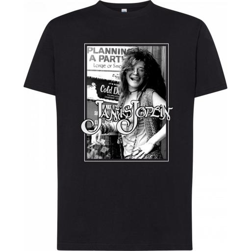 Camiseta Janis Joplin - Manga corta y larga - 100% algodón