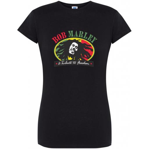 Camiseta de chica entallada Bob Marley