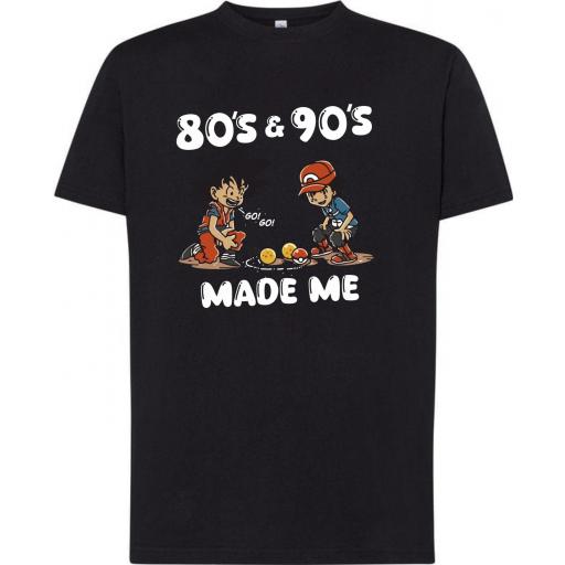 Camiseta 80s and 90s Goku and Pokemon