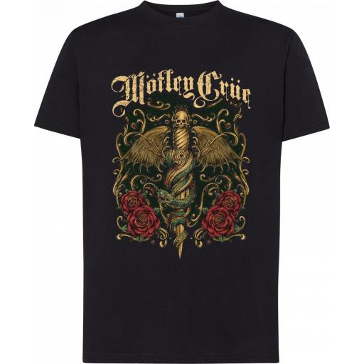 Camiseta Motley Crue -  100% algodón