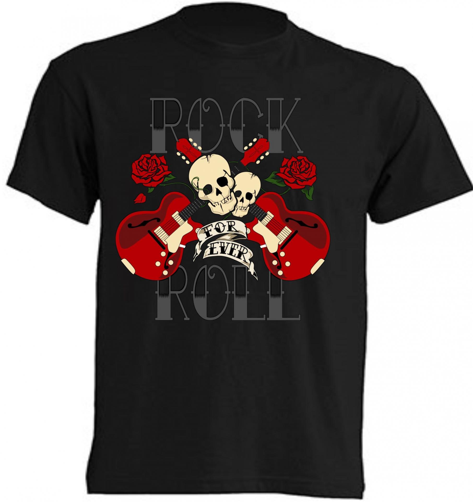 CAMISETA ROCK AND ROLL FOR EVER