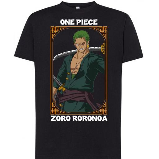 Camiseta One Piece Zoro -  100% algodón