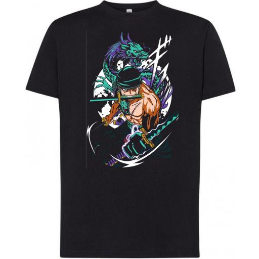 Camiseta Zoro One Piece-  100% algodón