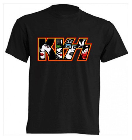 camiseta rockera kiss