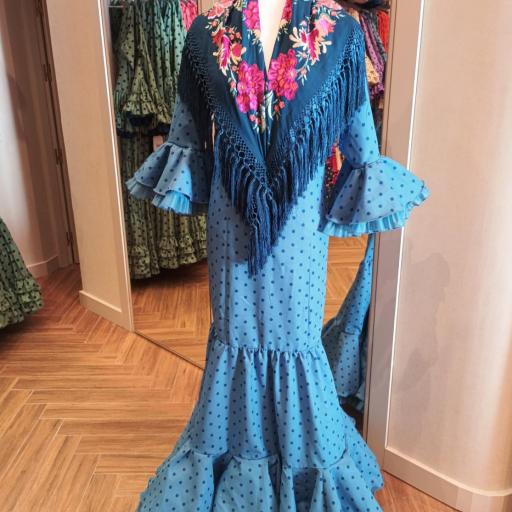 Carmen Doble Celeste Lunar Azul