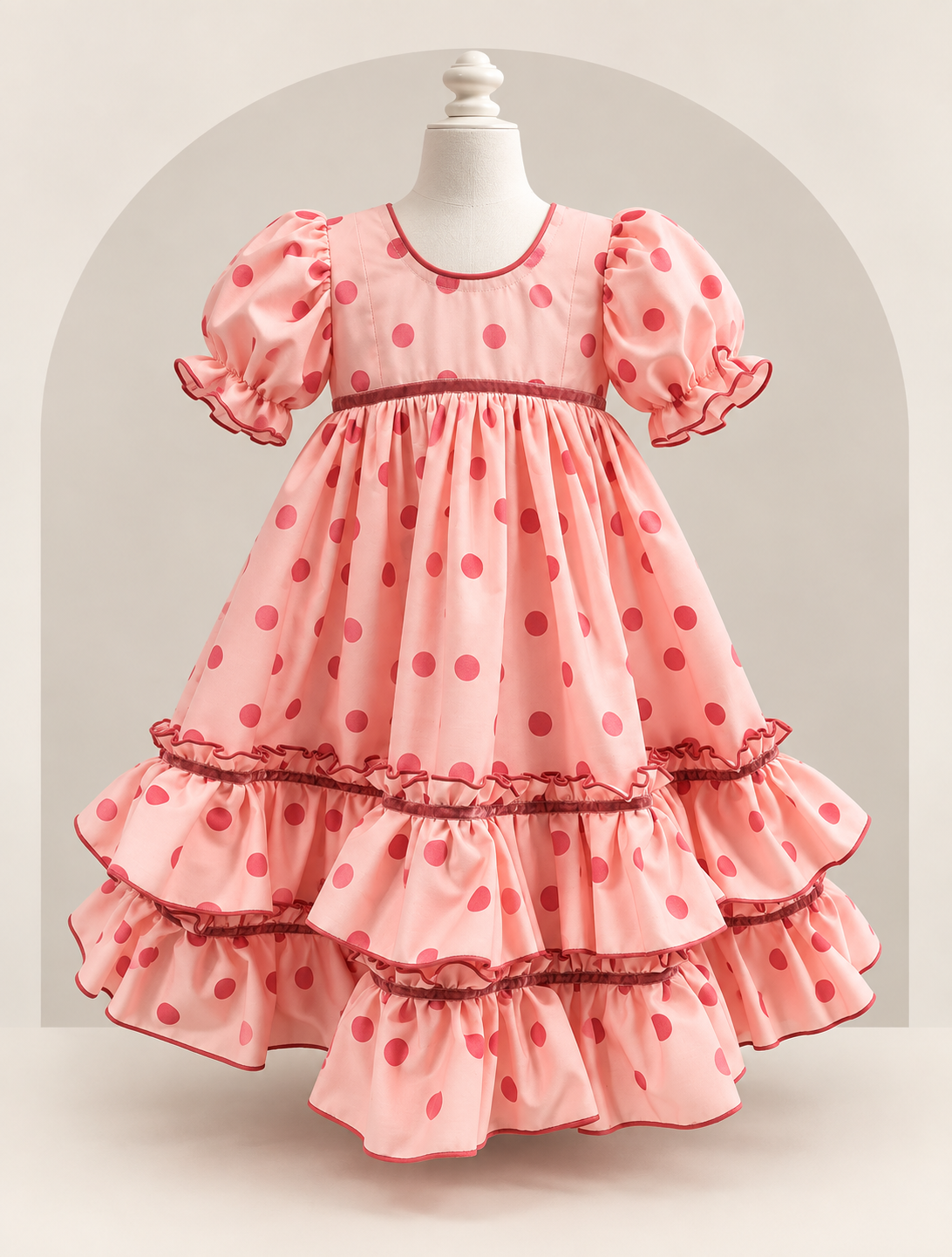 Vestido flamenco infantil rosa con volantes.png