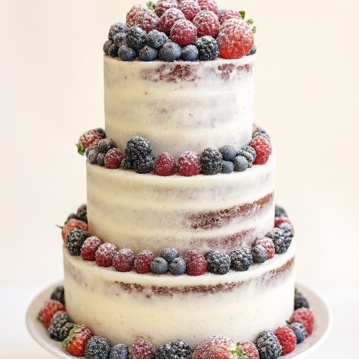 Naked Cake de 3 Pisos