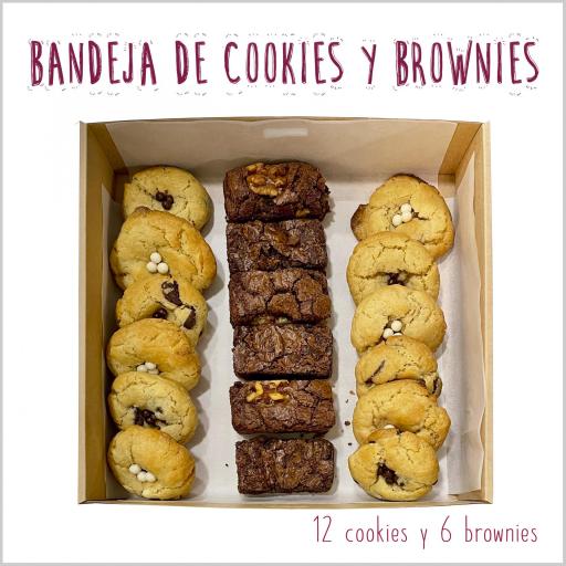 Bandeja de mini cookies & mini brownies