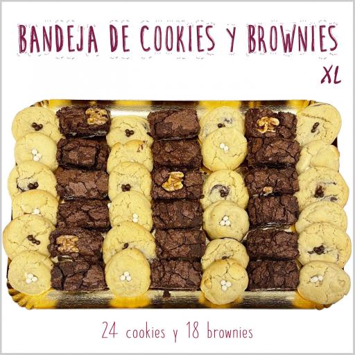 Bandeja de mini cookies & mini brownies XL
