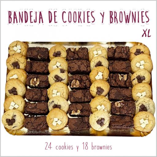 Bandeja de mini cookies & mini brownies XL