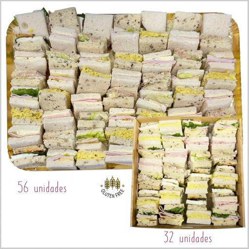 Mini sándwiches variados Sin Gluten