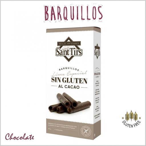 Barquillos de Chocolate Sin Gluten