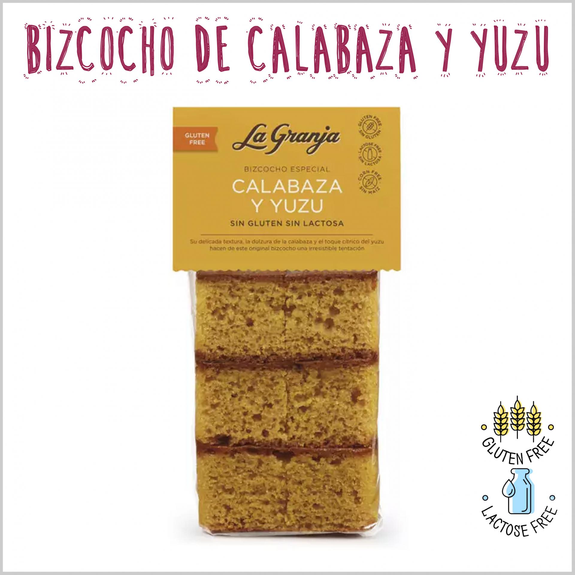 Bizcocho de Calabaza y Yuzu Sin Gluten y Sin Lactosa