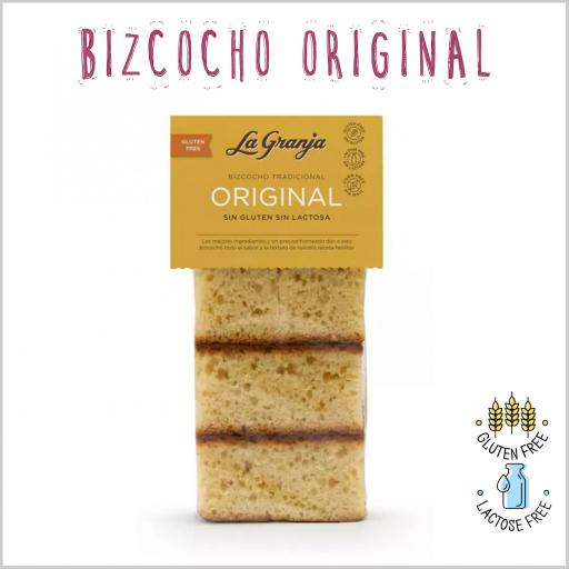 Bizcocho Original, Sin Gluten y Sin Lactosa