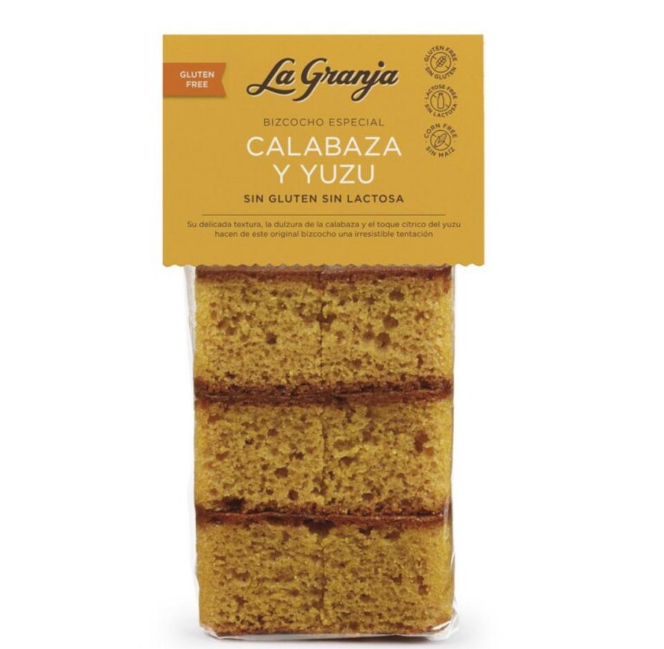Bizcocho de Calabaza y Yuzu Sin Gluten y Sin Lactosa