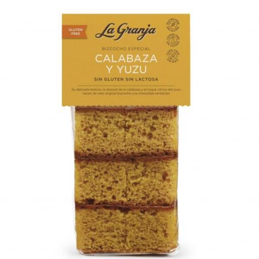Bizcocho de Calabaza y Yuzu Sin Gluten y Sin Lactosa