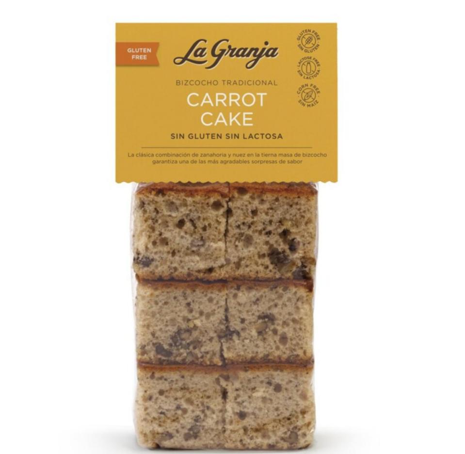 Bizcocho de Zanahoria Sin Gluten y Sin Lactosa