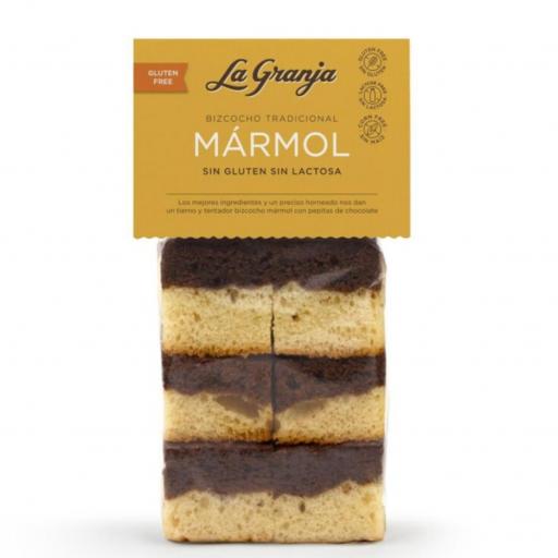 Bizcocho Marmolado Sin Gluten y Sin Lactosa