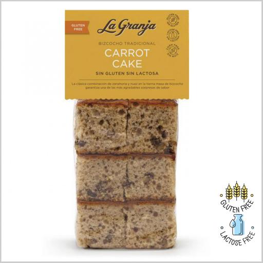 Bizcocho de Zanahoria Sin Gluten y Sin Lactosa