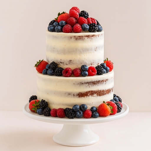 Naked Cake de 2 Pisos