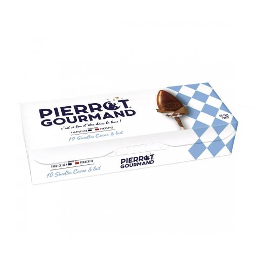 Caja de 10 piruletas Pierrot Gourmand Chocolate con leche [1]