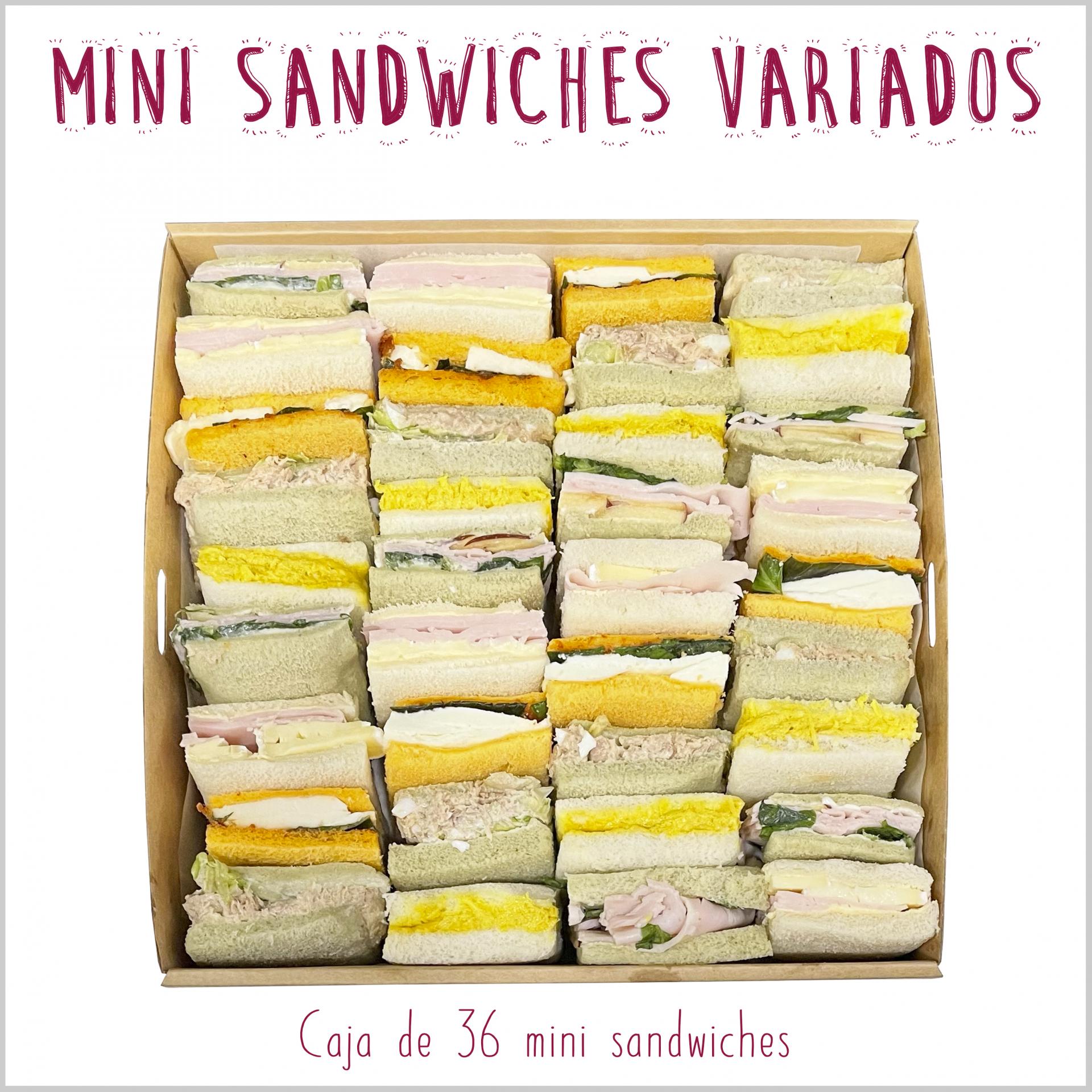 Caja de 36 mini sandwiches