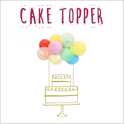 Cake Topper Globos