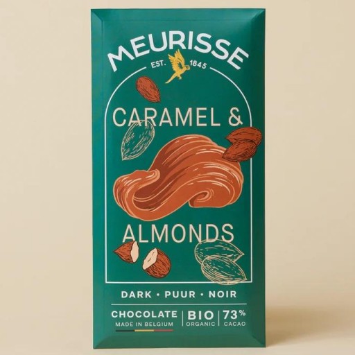 Chocolate Negro con Caramelo y Almendras