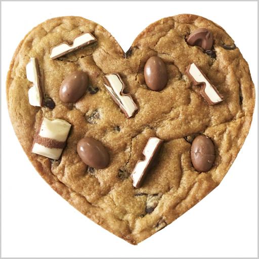Heart Choc Chip Cookie