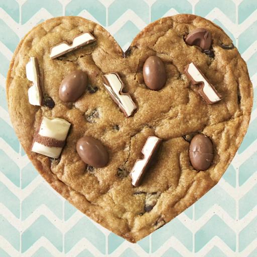 Heart Choc Chip Cookie