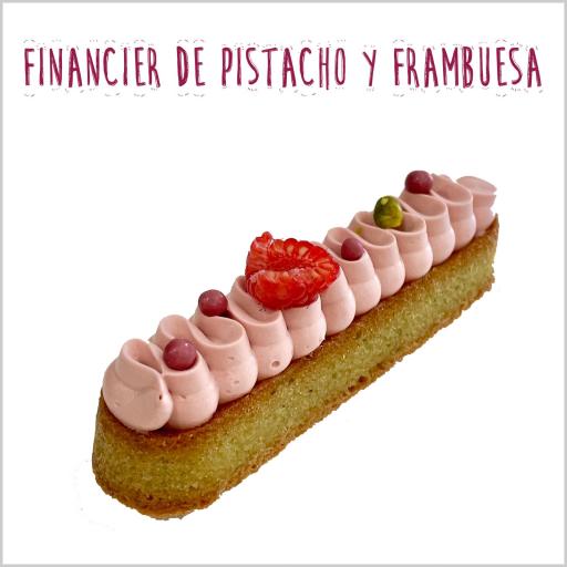 Financier de Pistacho y Frambuesa