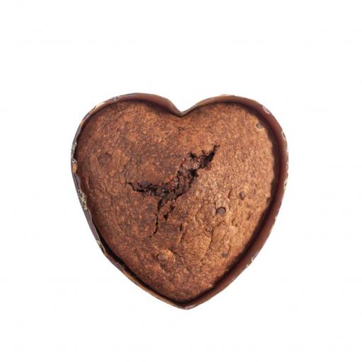Bizcocho de Chocolate Corazón Sin Gluten