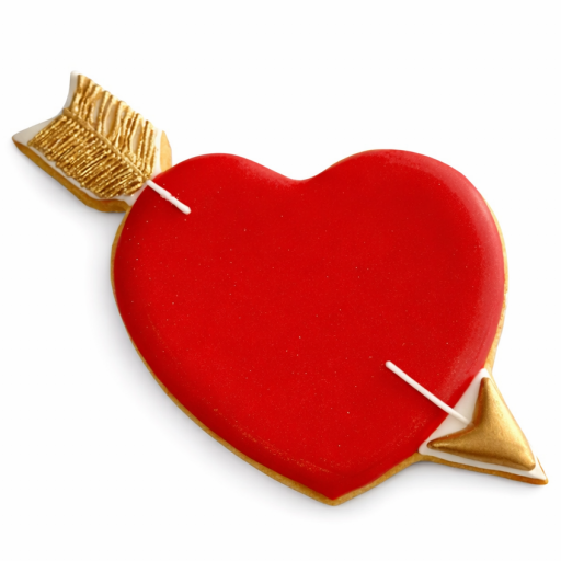 Galleta Corazón con Flecha San Valentín