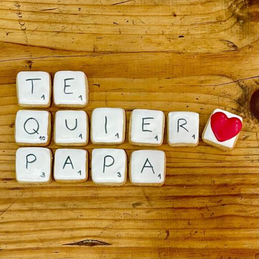 Galletas Scrabble Te Quiero Papá