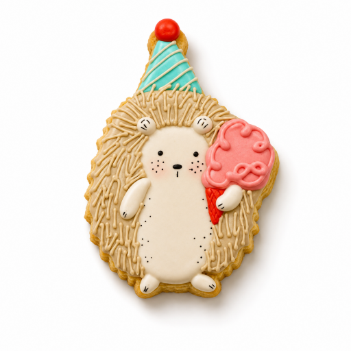 Galleta Erizo con Helado